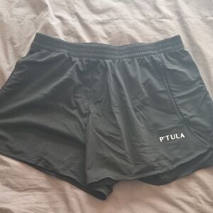 P'tula Black Athletic Shorts XL